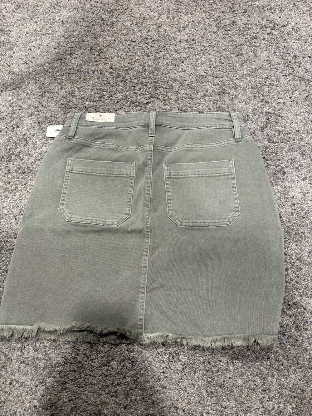 Tommy Bahama Olive Utility Jean Skirt - Picture 6 of 6